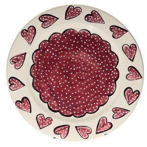 Hand-Painted Ceramic 12.25" Birthday Plate By Kristi McCartly Autographed